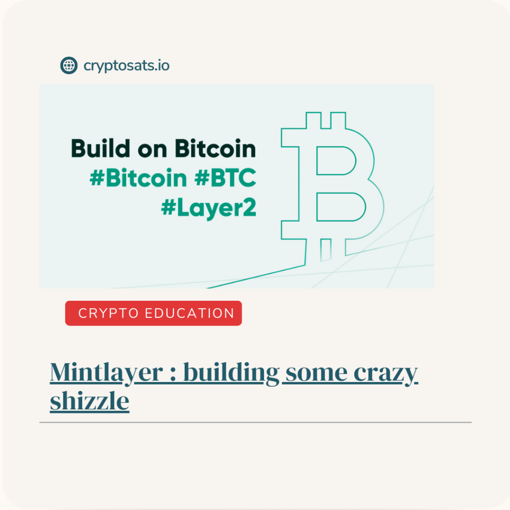 Mintlayer- Bitcoin Layer 2