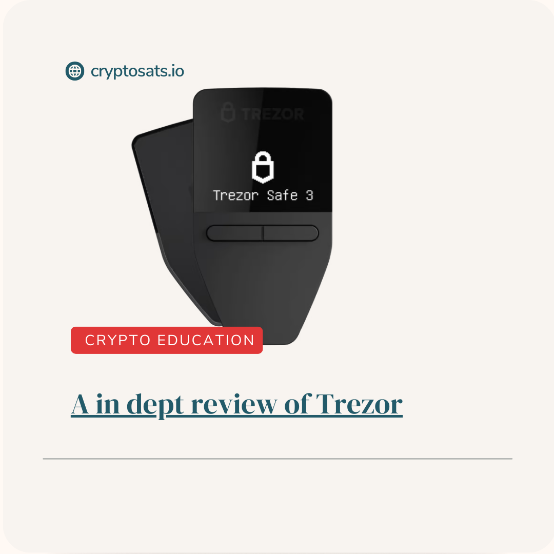 Trezor crypto cold wallet review