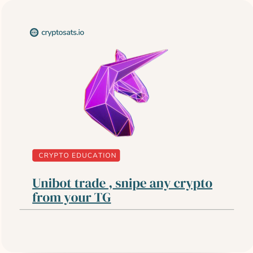 Unibot- trading bot on telegram