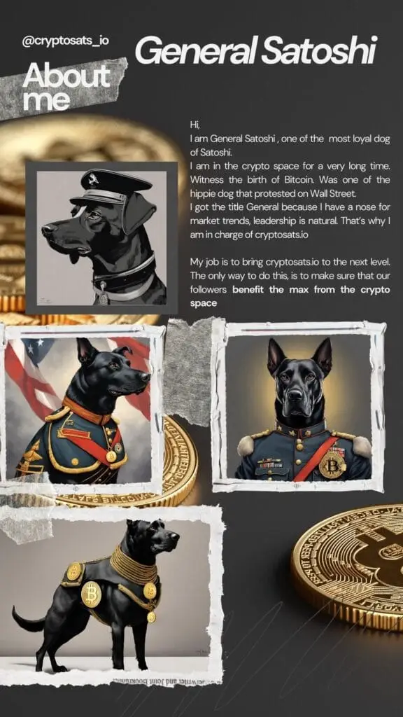 General Satoshi , bitcoin, cryptosats.io