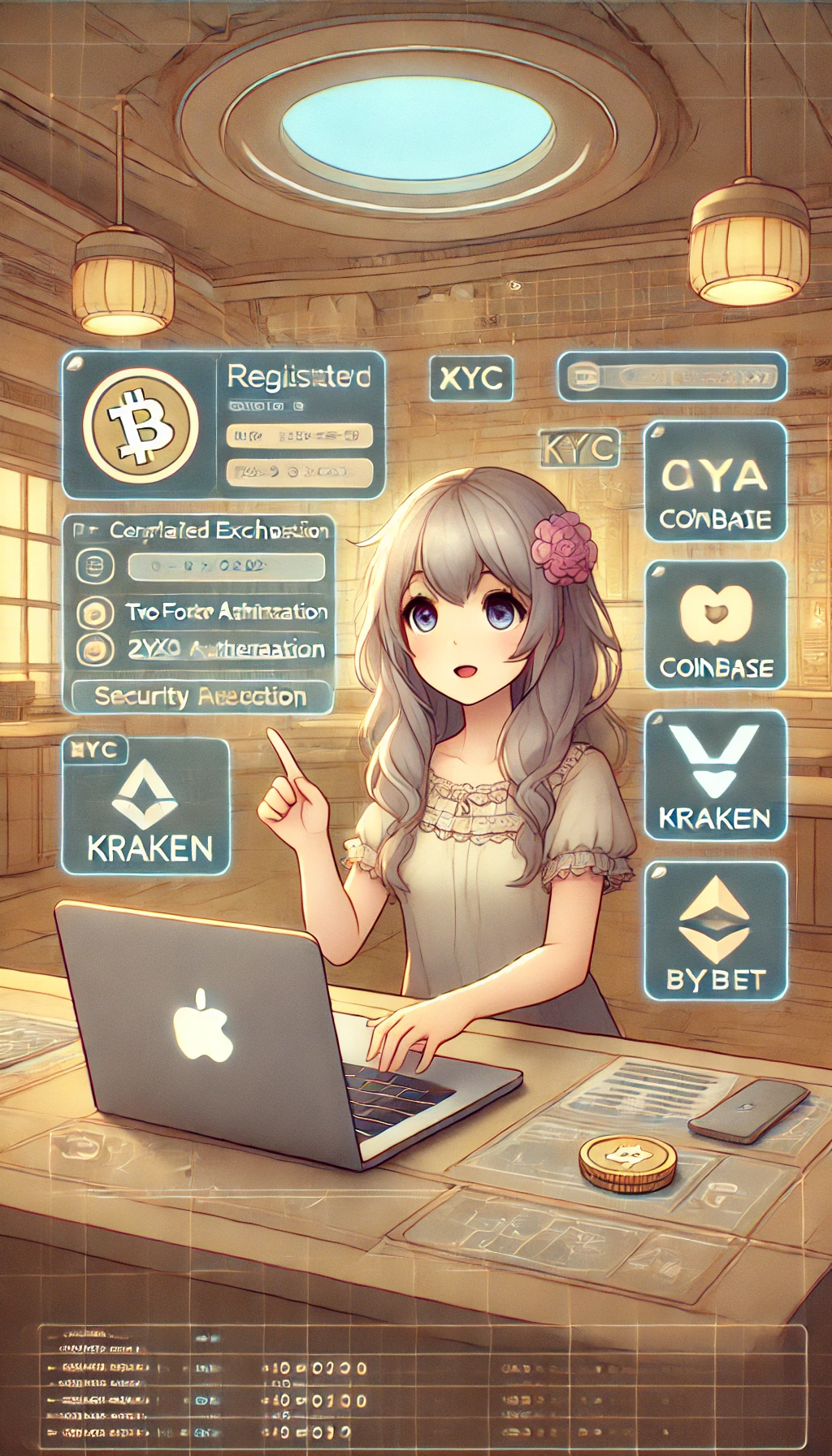 Anime-style CEX registration illustration